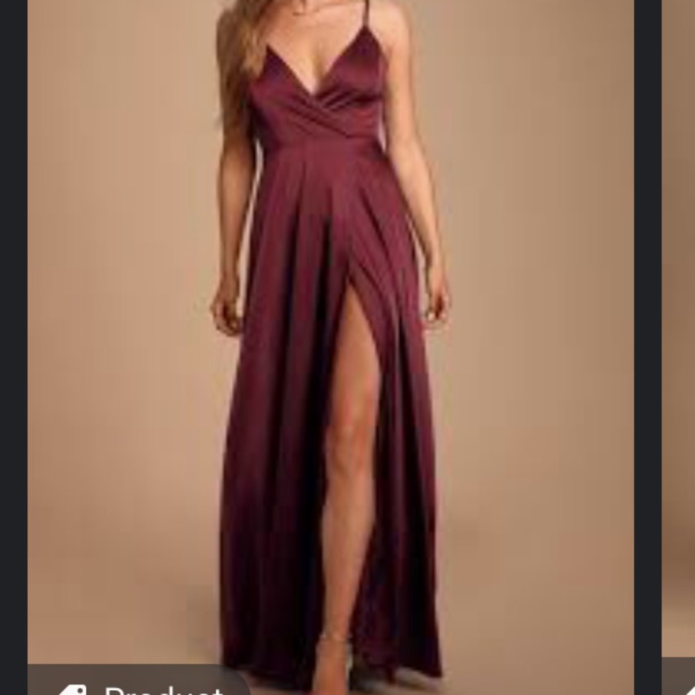 Lulus Satin Maxi Dress
